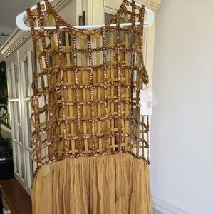 Free People Embellished Midi Dress